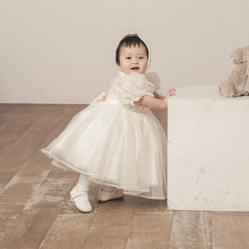 One year old heiress dress princess dress baby birthday party dress