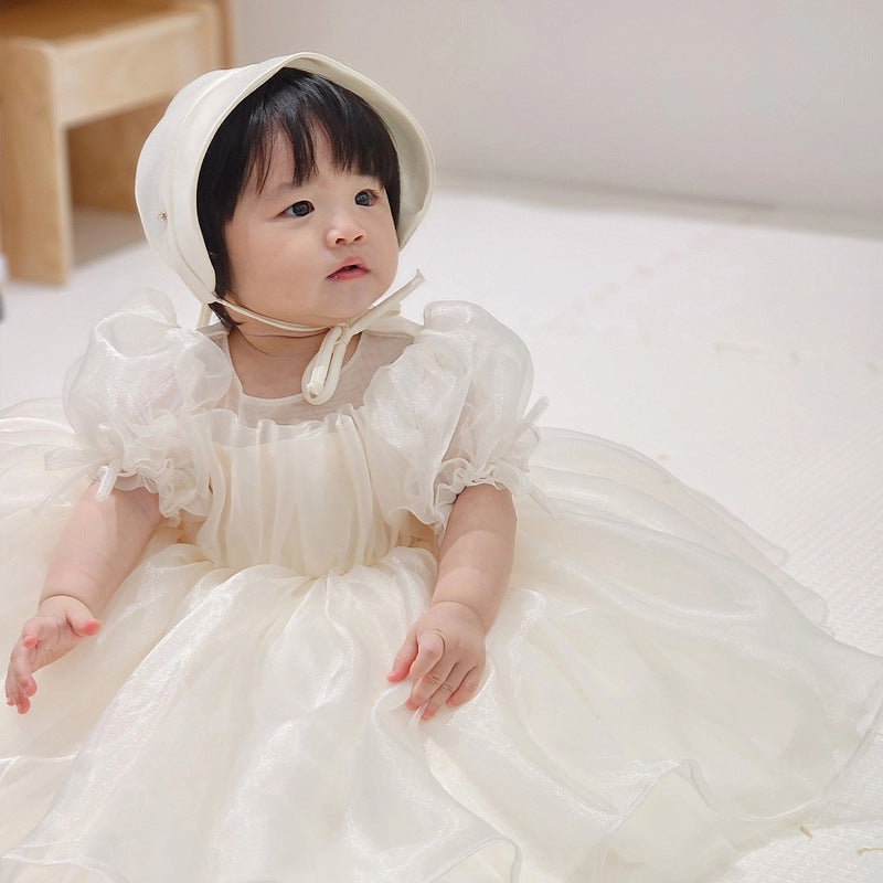 One year old heiress dress princess dress baby birthday party dress
