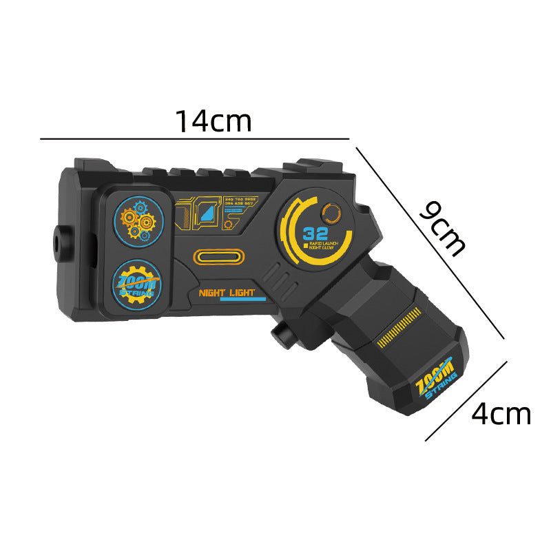 Cross-border Glow-in-the-Dark Yarn Gun Electric Rope Launcher High-Speed Rope Ejector Educational Shooting Stress-Relief Toy Drop Shipping Wholesale