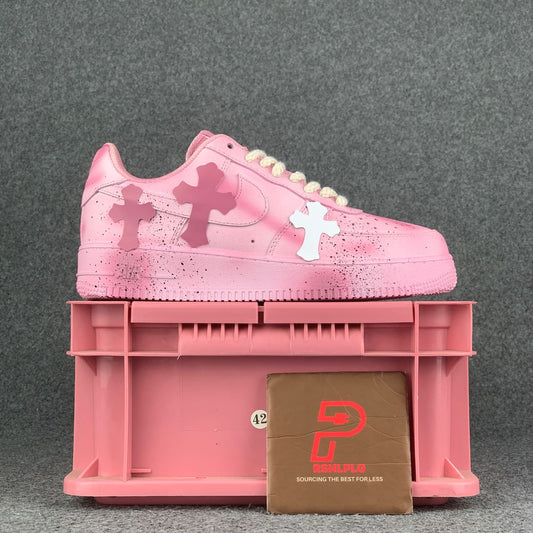 (Custom) Chrome Hearts x Air Force 1 'Barbie Pink'