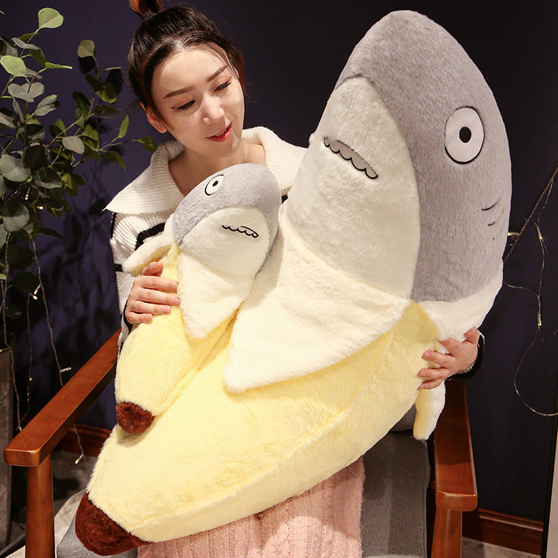 Shark Banana Pillow Plush Toy Doll